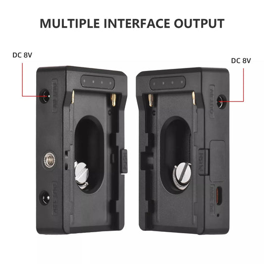Alvin's Cables BMPCC4K Blackmagic Cinema Camera Bmcc 4K BMPCC Power Supply Mount Plate Adapter for Sony NP F970 Battery