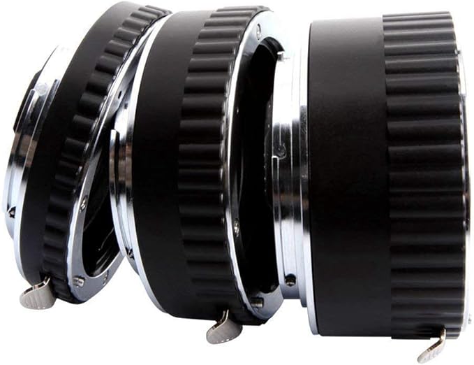 Ommlite C-AF-A Auto Focus Metal Macro Extension Tube Set for Canon EOS EF EF-S SLR Cameras