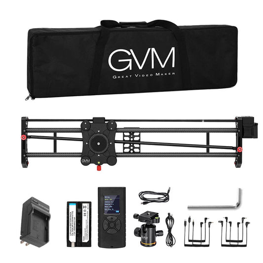 GVM 120cm Motorized Camera Slider Track Dolly for DSLR Camera & Camcorders
