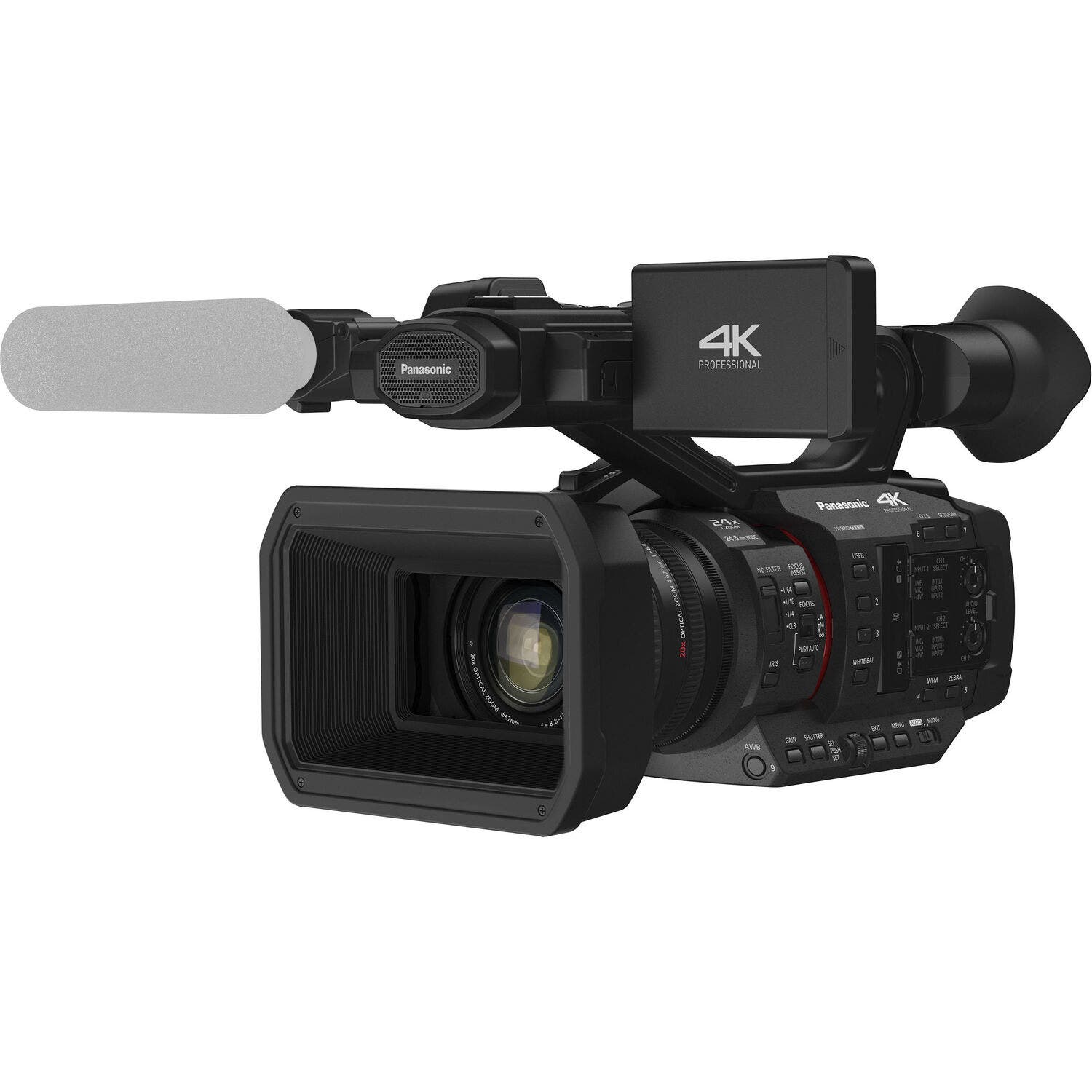 Panasonic HC-X20 4K Mobile Camcorder - Side View