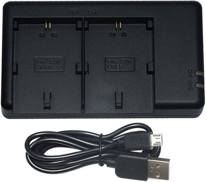 FB Dual USB  Charger for canon LC-E8