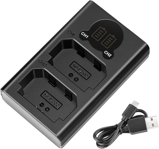 USB Dual Charger for Sony FZ100