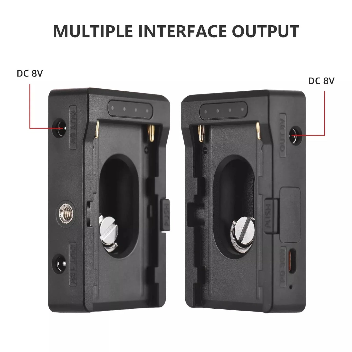 Alvin's Cables BMPCC4K Blackmagic Cinema Camera Bmcc 4K BMPCC Power Supply Mount Plate Adapter for Sony NP F970 Battery