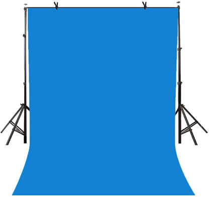 3X6M PVC Vinyl Studio Backdrop Blue with black backing