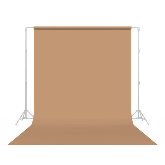 3X6M PVC Vinyl Studio Backdrop Brown with black backing and stands