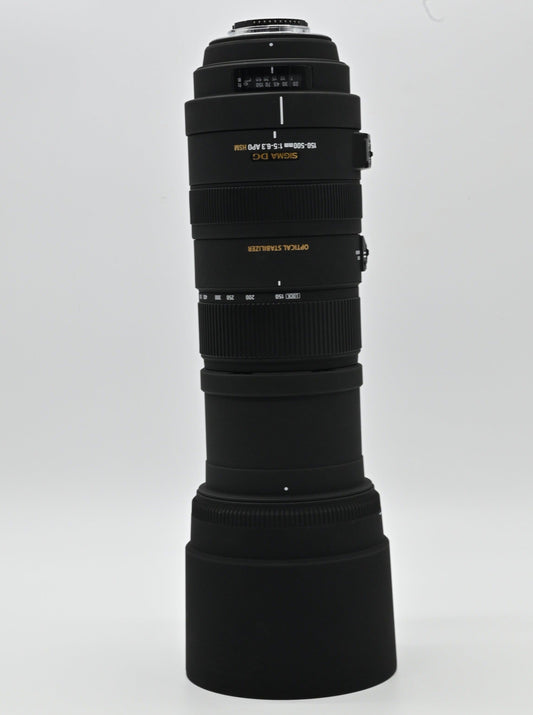 Sigma 150-500mm f/5-6.3 DG APO AF HSM OS Lens for Nikon (Used)