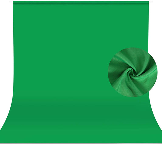 3X6M PVC Vinyl Studio Backdrop Green with black backing and stands