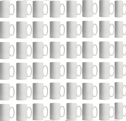11oz White Ceramic Sublimation Coffee Mug Blank White , box of 36