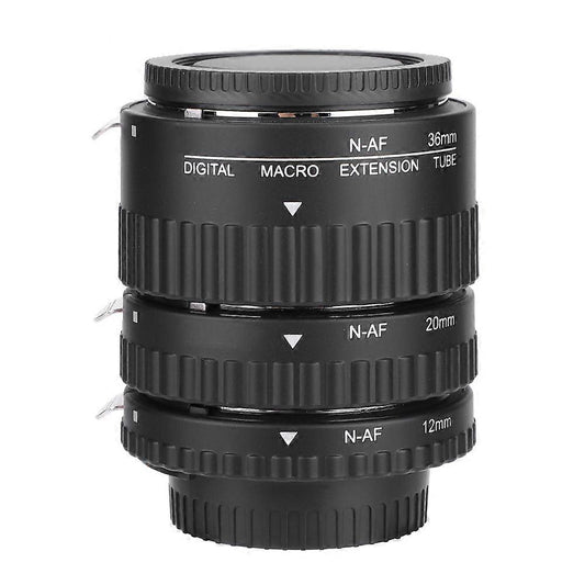 Meike 3-Piece AF Macro Extension Tube Set for Nikon AF / AF-S (12mm + 20mm + 36mm)
