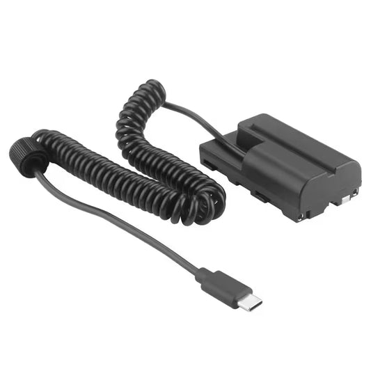 NP-F570 L-Series USB-C Dummy Battery Pack for Camcorders and selected Blackmagic cameras, lights & NP-F570 Compatible Monitors