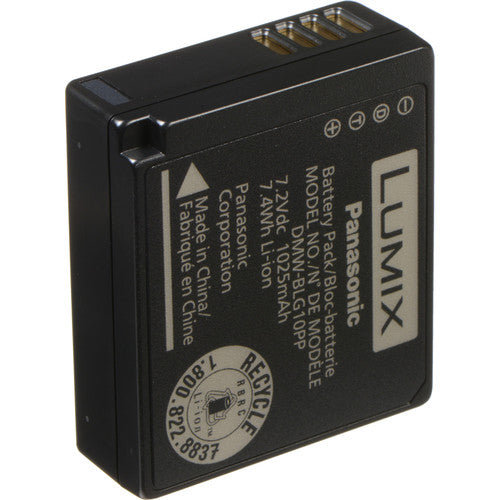 Panasonic DMW-BLC10E Li-ion Battery for Select Lumix Cameras (7.2V, 1025mAh)