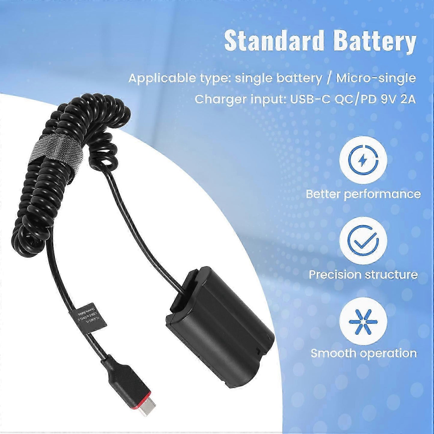 EN-EL15 USB-C Dummy Battery for Z6/Z7/D750..