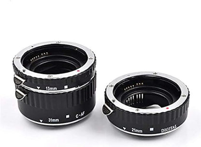 Ommlite C-AF-A Auto Focus Metal Macro Extension Tube Set for Canon EOS EF EF-S SLR Cameras
