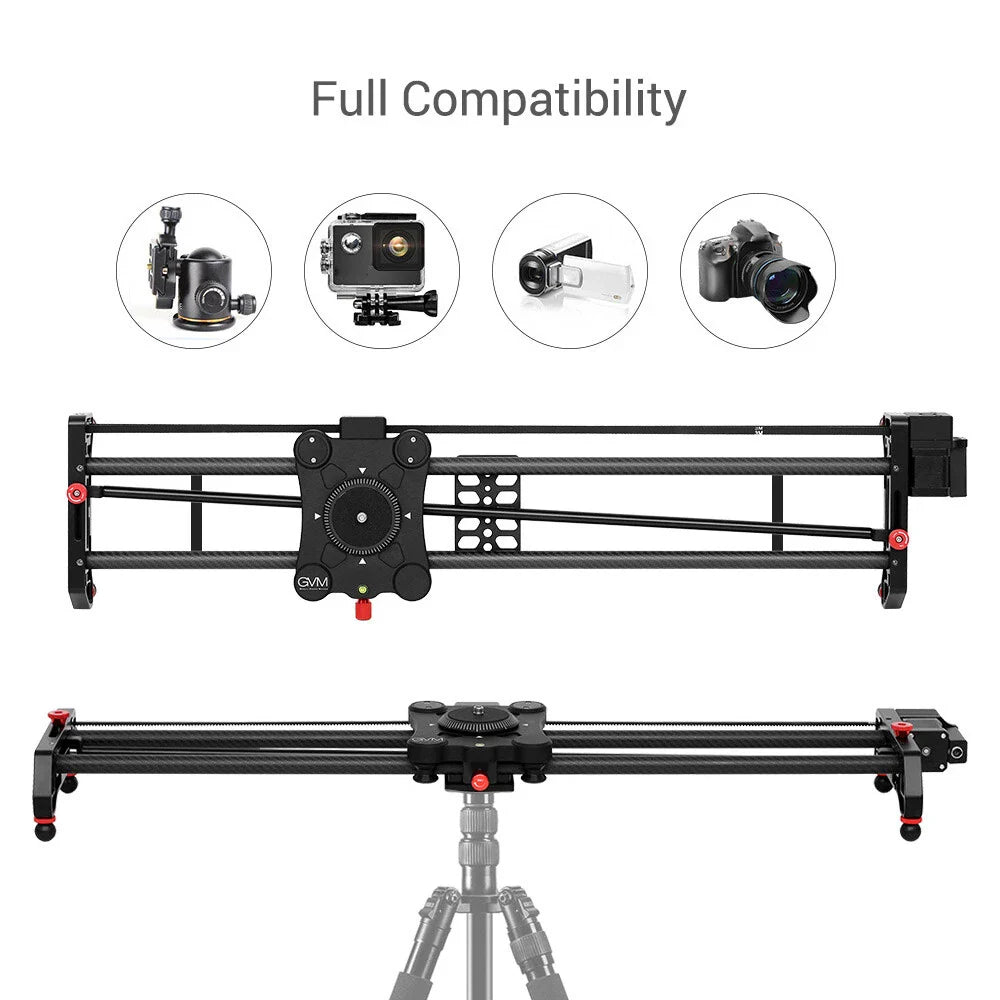 GVM 120cm Motorized Camera Slider Track Dolly for DSLR Camera & Camcorders