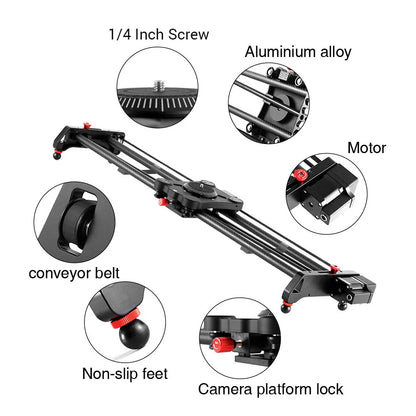 GVM 120cm Motorized Camera Slider Track Dolly for DSLR Camera & Camcorders