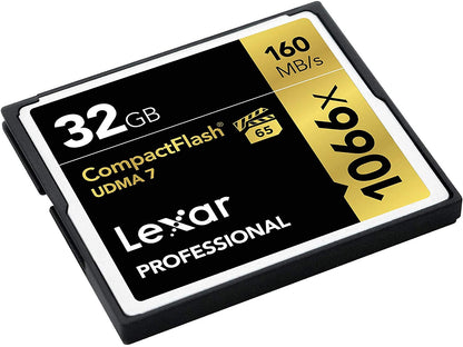 Lexar CF 32GB 1066 x 32GB CompactFlash memory card