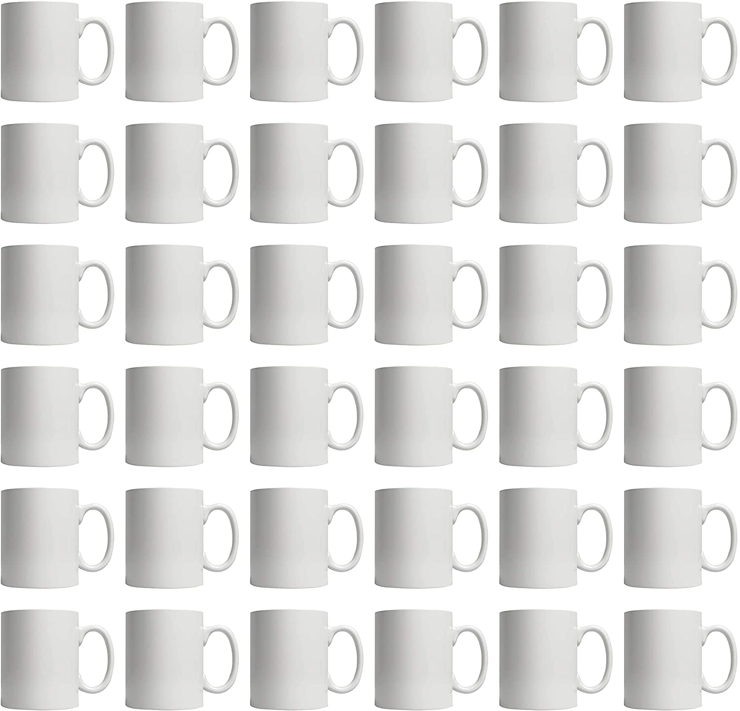 11oz White Ceramic Sublimation Coffee Mug Blank White , Case of 36
