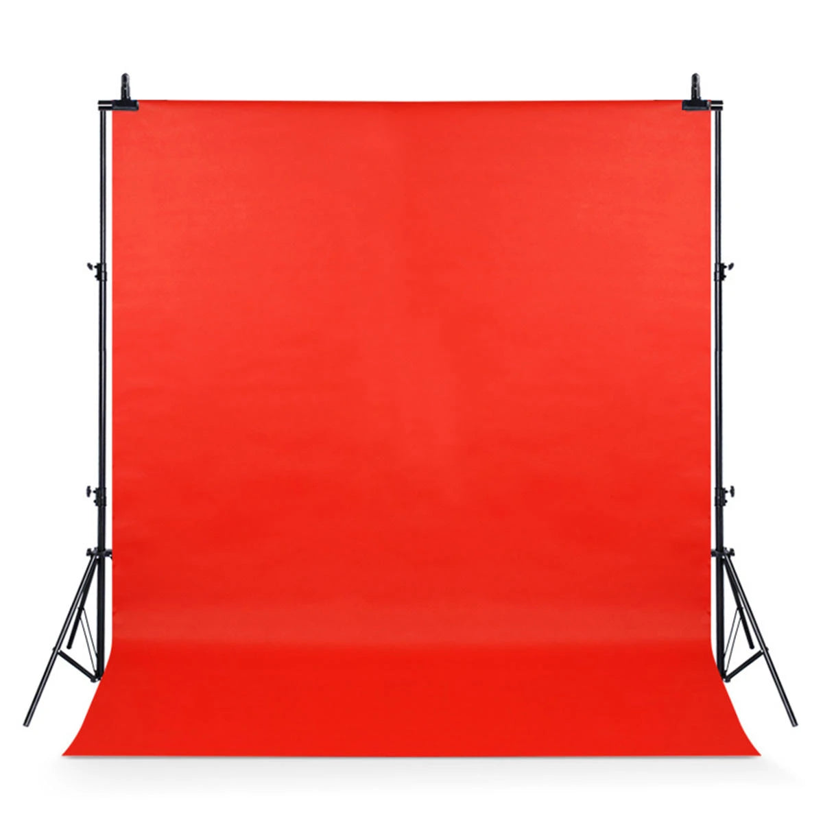 3X6M PVC Vinyl Studio Backdrop Red with black backing