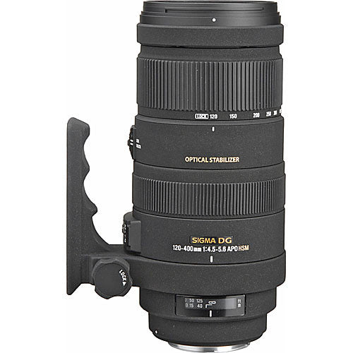 Used Sigma 120-400mm f/4.5-5.6 DG OS HSM APO Autofocus Lens for Canon cameras