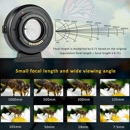 VILTROX Lens Mount Adapter EF-EOS M2, M3, M5, M6 ,M10, M50 & M100