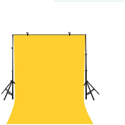 3X6M PVC Vinyl Studio Backdrop Yellow with black backing